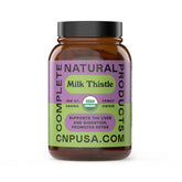 Capsules chardon-marie Complete Natural Products dans une bouteille en verre, pratique et naturel.