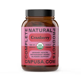 Complete Natural Products capsules de canneberge 500 mg, emballage pratique.