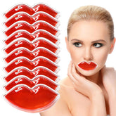 Compresses glace lèvres: ensemble de 10 pièces prêt à l'emploi pour un traitement post-traitement apaisant.