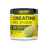 CON-CRET Creatine HCl poudre-pot prêt à mélanger pour énergie cellulaire.