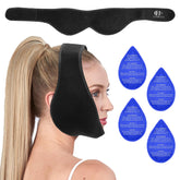 Bandeau CONBELLA pour tête avec glace, soulagement potentiel après dents de sagesse.