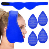 CONBELLA bandeau-tete-glace-4-packs: ajustement precis pour le visage et soulagement.