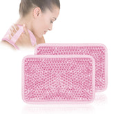 CONBELLA Gel Pack rectangle rose pour la cheville, rafraîchissement rapide et soutien.