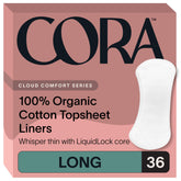 Cora – feuille supérieure en coton biologique pour une douceur hypoallergénique et respirante.
