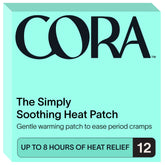 Cora Patch de chaleur en action sous-vêtement pour soulager les douleurs menstruelles.