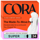 Cora protections dessus coton– confort et contour adaptés pour rester à l'aise toute la journée.