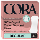 Cora protège-slip en coton biologique, douceur naturelle et protection quotidienne.