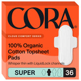 Cora serviette hygiénique en coton bio, douceur naturelle pour peau sensible.