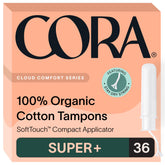 Tampons Cora coton biologique nouveau look et emballage pratique