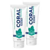 Coral White dentifrice menthe dans son emballage, hygiène naturelle et pratique