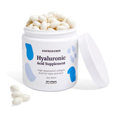 CorneaCare: bouteille de gelules acide hyaluronique pour une absorption élevée.