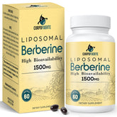 Corpofuerte Berberine liposomale bouteille 1500 mg: absorption rapide et soutien durable.