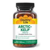 Country Life Arctic-Kelp: bouteille et étiquette claires, source naturelle d'iode pour le soutien thyroïdien.