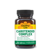 Country Life Carotenoide Complex, bouteille et gélules molles pour routine antioxydante potentielle.