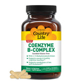 Country Life Coenzyme B-Complex – bouteille et étiquette, énergie potentielle au quotidien