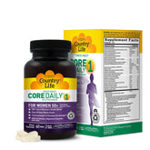 Country Life CORE Daily-1 pour femmes 50+, bouteille pratique pour la routine journalière.