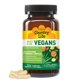 Country Life Max Vegan Capsules énergie pour une vitalité quotidienne.