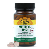 Country Life Methyl B-12 emballage, énergie potentielle au quotidien.