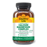 Country Life Target-Mins, bouteille-calcium-magnésium-d, soutien quotidien des os et des muscles.