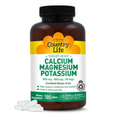 Country Life Target Min calcium: bouteille montrant le calcium et les bienfaits potentiels pour les os