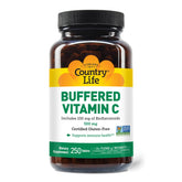 Country Life vitamine C bufferisée - bouteille claire, soutien quotidien d énergie naturelle.