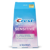 Crest 3D Whitestrips sensibles, bande supérieure : adhérence stable et application confortable