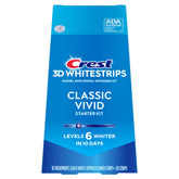 Crest 3D Whitestrips Classic Vivid – bandes blanchiment dents pour un sourire plus clair chez soi