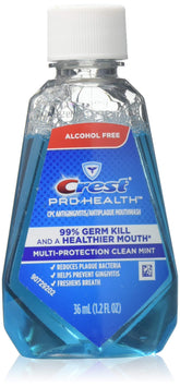 Crest Pro-Health rince-bouche sans alcool, bouteille multi-protection menthe fraîche, haleine durable.