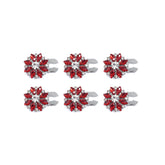 Cache-bouton Crystal Set bleu, éclat élégant et facile à enfiler sur chemise.