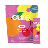 Cure Hydration sachet Fruit Punch pour enfants, boisson électrolytique naturelle après l'école.