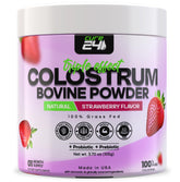 Cure24 Colostrum X3, étiquette produit, soutien potentiel au bien‑être général.