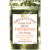 CurEase Poudre thyroïde de bœuf argentine en sachet: apport nutritionnel pratique.