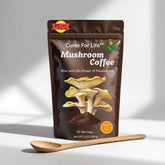 Cures For Life café champignon dans un bocal, énergie naturelle prête à l'emploi