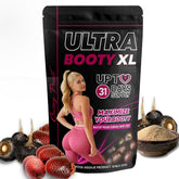 Curvy Fruit Ultra Booty poudre Aguaje et Maca, dose quotidienne pour le volume ciblé.