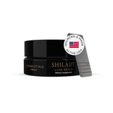 CYMBIOTIKA Résine Shilajit flacon 500 mg, riche en minéraux pour énergie et équilibre.