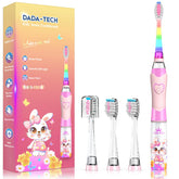 Brosse DADA-TECH arc-en-ciel, lumière ludique pour le brossage des enfants.