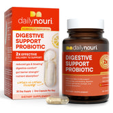 Daily Nouri bouteille soutien digestion avec probiotiques pour le quotidien.