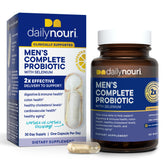 Daily Nouri Probiotique pour hommes — bouteille digestion et immunité, soutien quotidien du bien etre intestinal