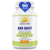 Daily Vites capsules-potassium-magnésium-1000mg – soutien musculaire quotidien.