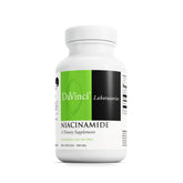 Bouteille DAVINCI Niacinamide avec capsules végétariennes, pratique pour un apport quotidien en vitamine B3.