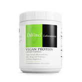 DaVinci Vegan Protein: bouteille vanille crémeuse idéale pour smoothies protéinés.
