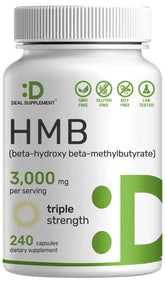 Deal Supplement HMB, capsules 3000mg, soutien potentiel à la croissance musculaire et à la rétention.