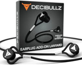 Decibullz lanière pour bouchons d'oreilles, pratique et personnalisable.