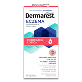 Dermarest lotion eczéma – Bouteille 4 oz, sans parfum, soulagement potentiel des démangeaisons.
