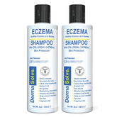 Dermasolve Eczema Relief Shampoo bouteille: soin doux pour cuir chevelu irrité et sans pellicules.
