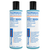 Dermasolve lav age corps psoriasis Bouteille apaisante pour peau sèche.