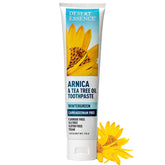 Dentifrice Desert Essence Arnica & Tea Tree en tube — nettoyage en douceur et haleine fraîche.