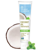 Dentifrice Desert Essence coco menthe, tube visible pour haleine fraîche