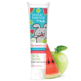 Gel dentifrice Desert Essence pour enfant en bouteille, saveur agréable et sans fluor.