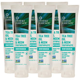 Desert Essence dentifrice 6 tubes – emballage pratique pour toute la famille.